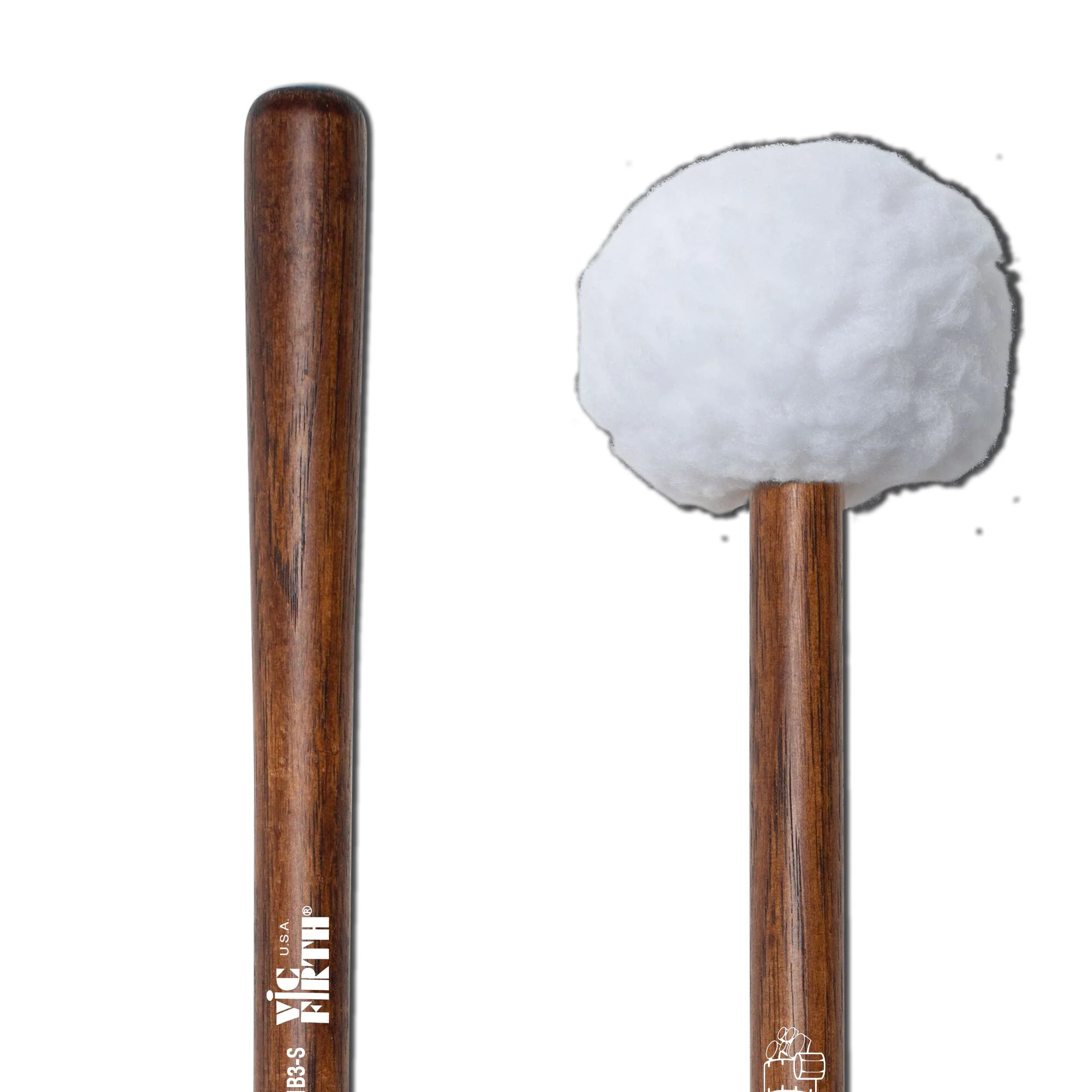 MB3S - Corpsmaster Marching Bass - Large Head, Soft Mallets - Image 4