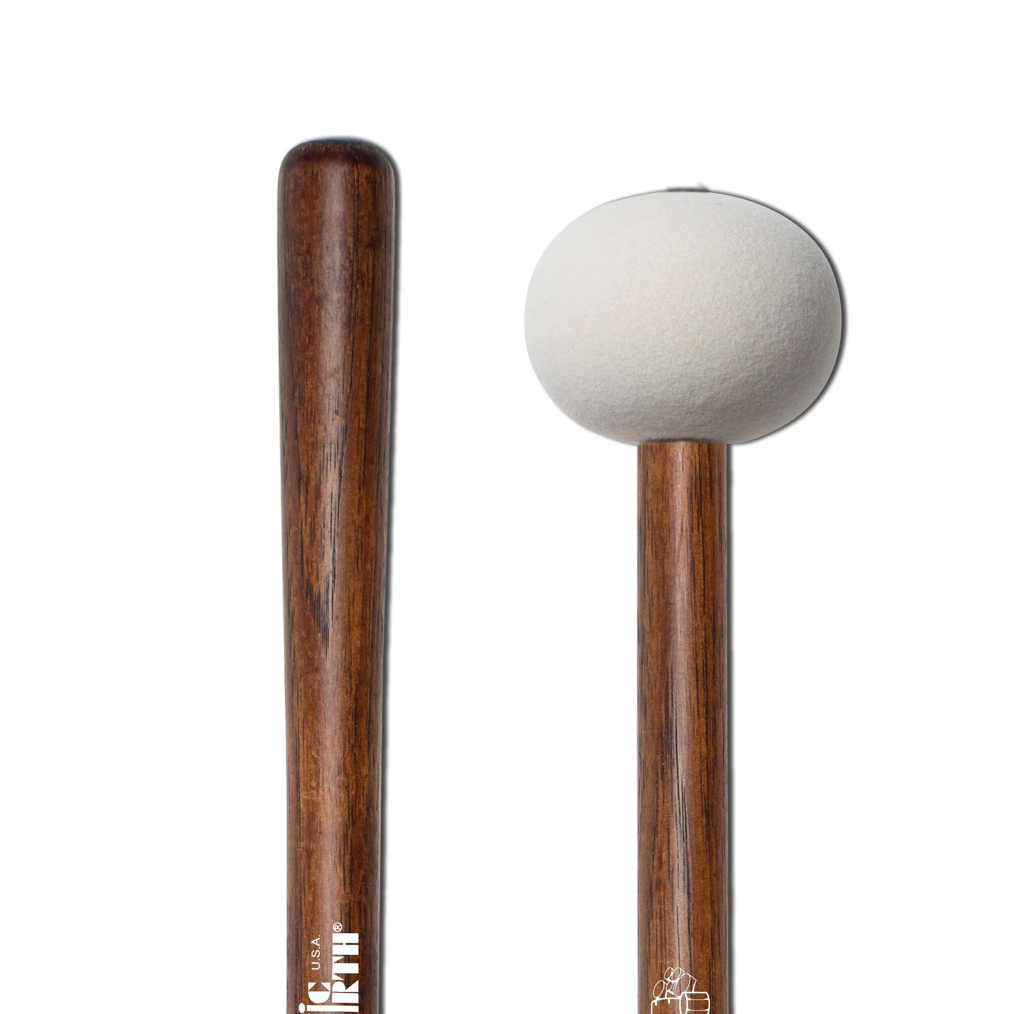 MB4H - Corpsmaster Marching Bass - Extra Large Head, Hard Mallets - Image 4