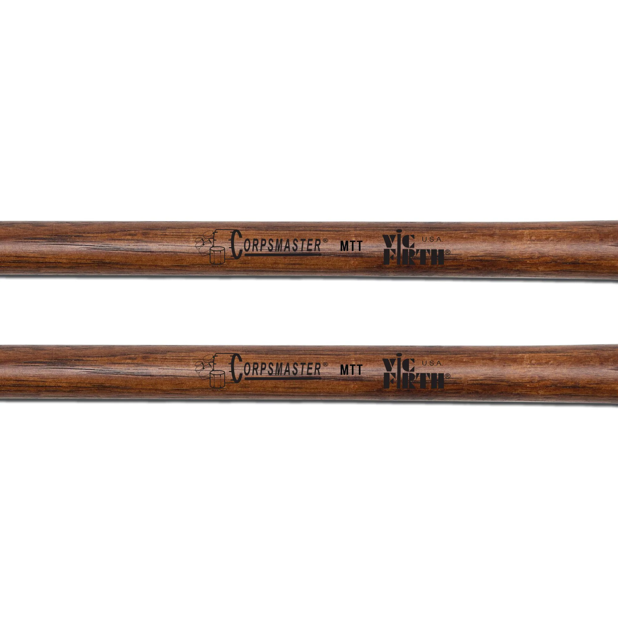 MTT - Corpsmaster Multi-Tenor - Extra Hard, Tapered Hickory Shaft Mallets - Image 2