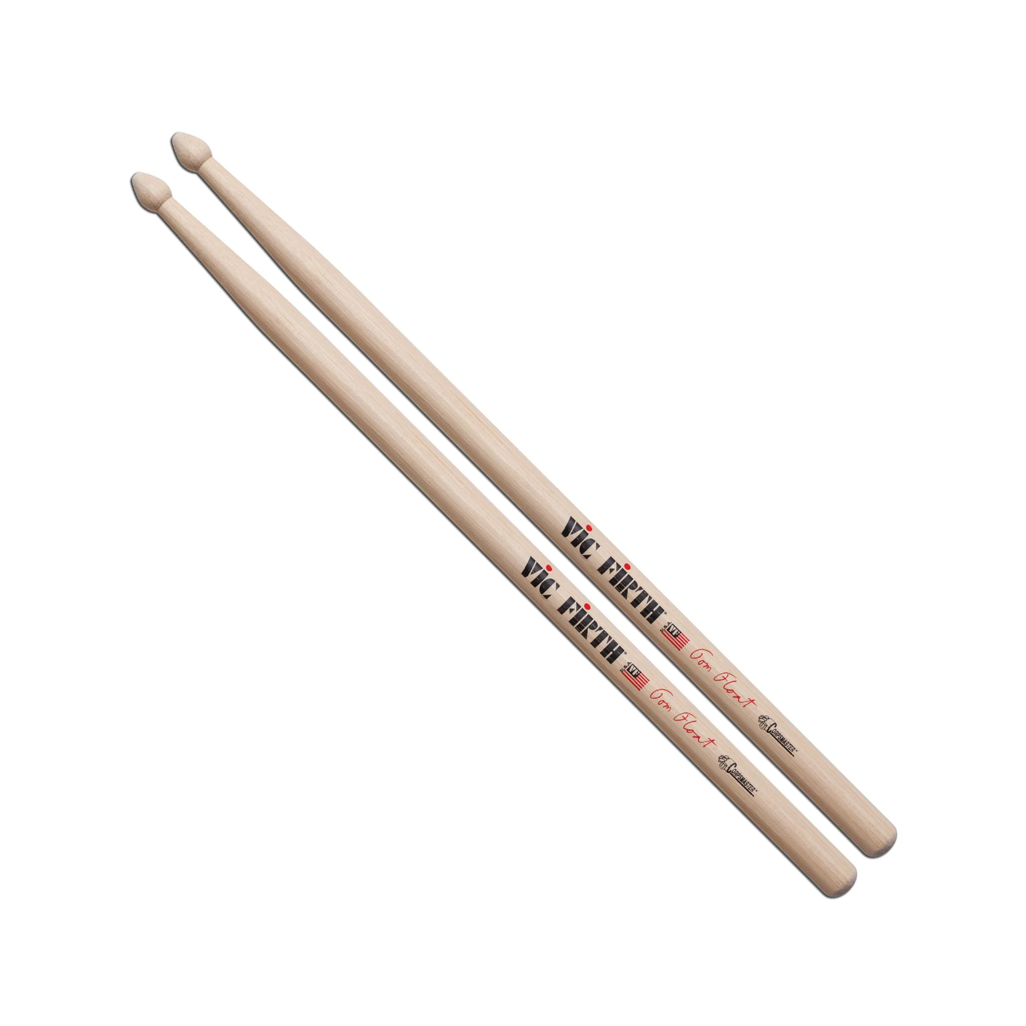 Corpsmaster Signature Snare -- Tom Float Drumsticks