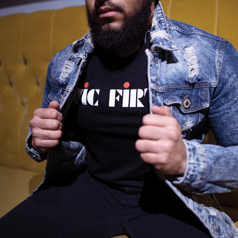 Vic Firth Black Logo Tee - Image 3