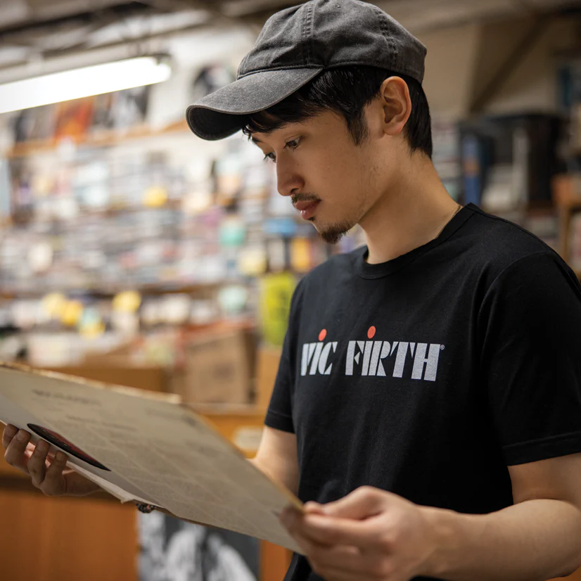 Vic Firth Black Logo Tee - Image 5