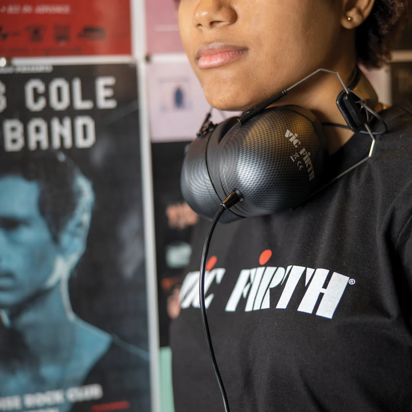 Vic Firth Black Logo Tee - Image 6