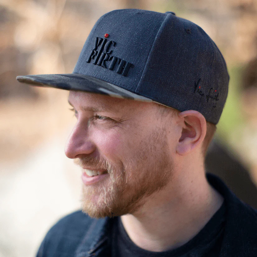 Vic Firth Gray Camo 6-Panel Snapback Hat - Image 5