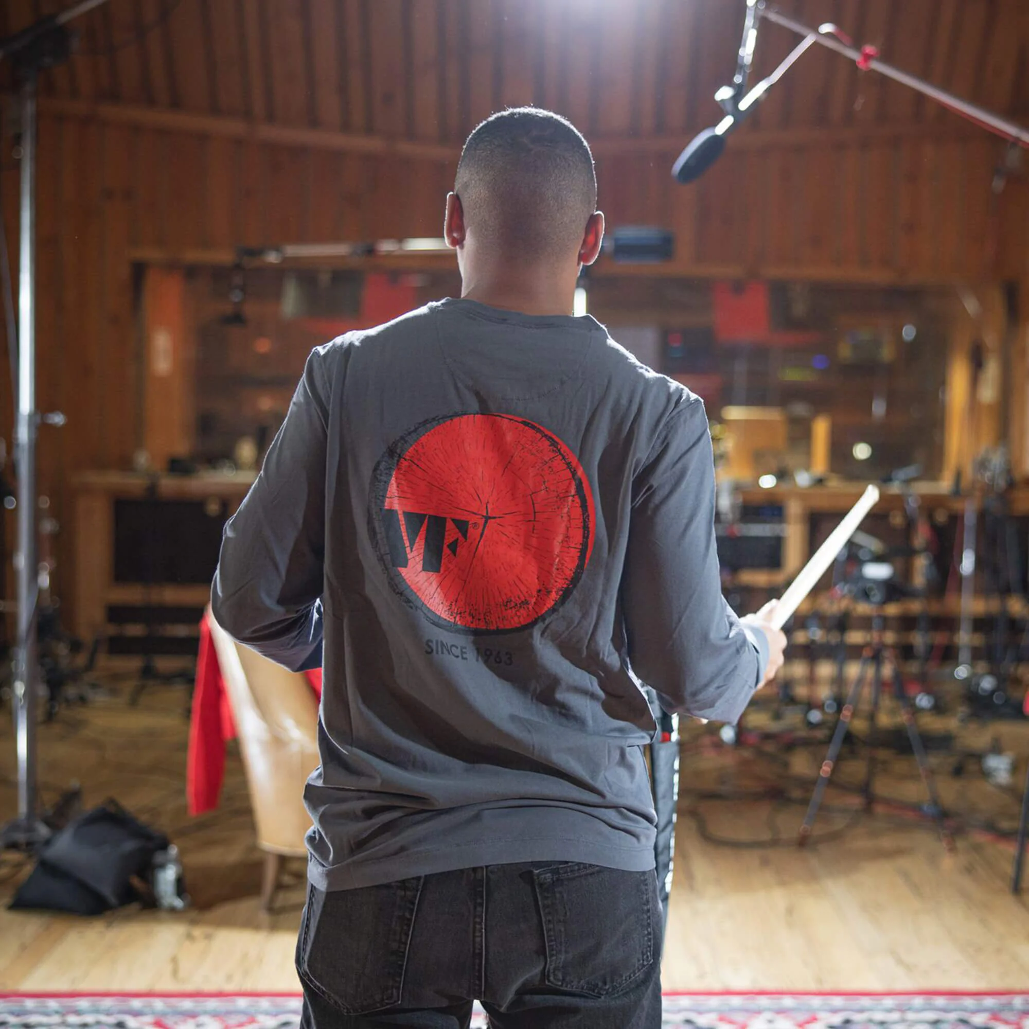 Vic Firth Gray Long Sleeve Tee - Image 8