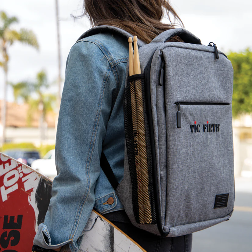Vic Firth Gray Travel Backpack - Image 3