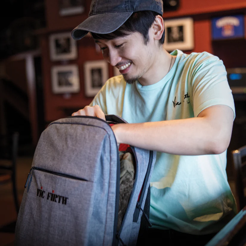 Vic Firth Gray Travel Backpack - Image 5