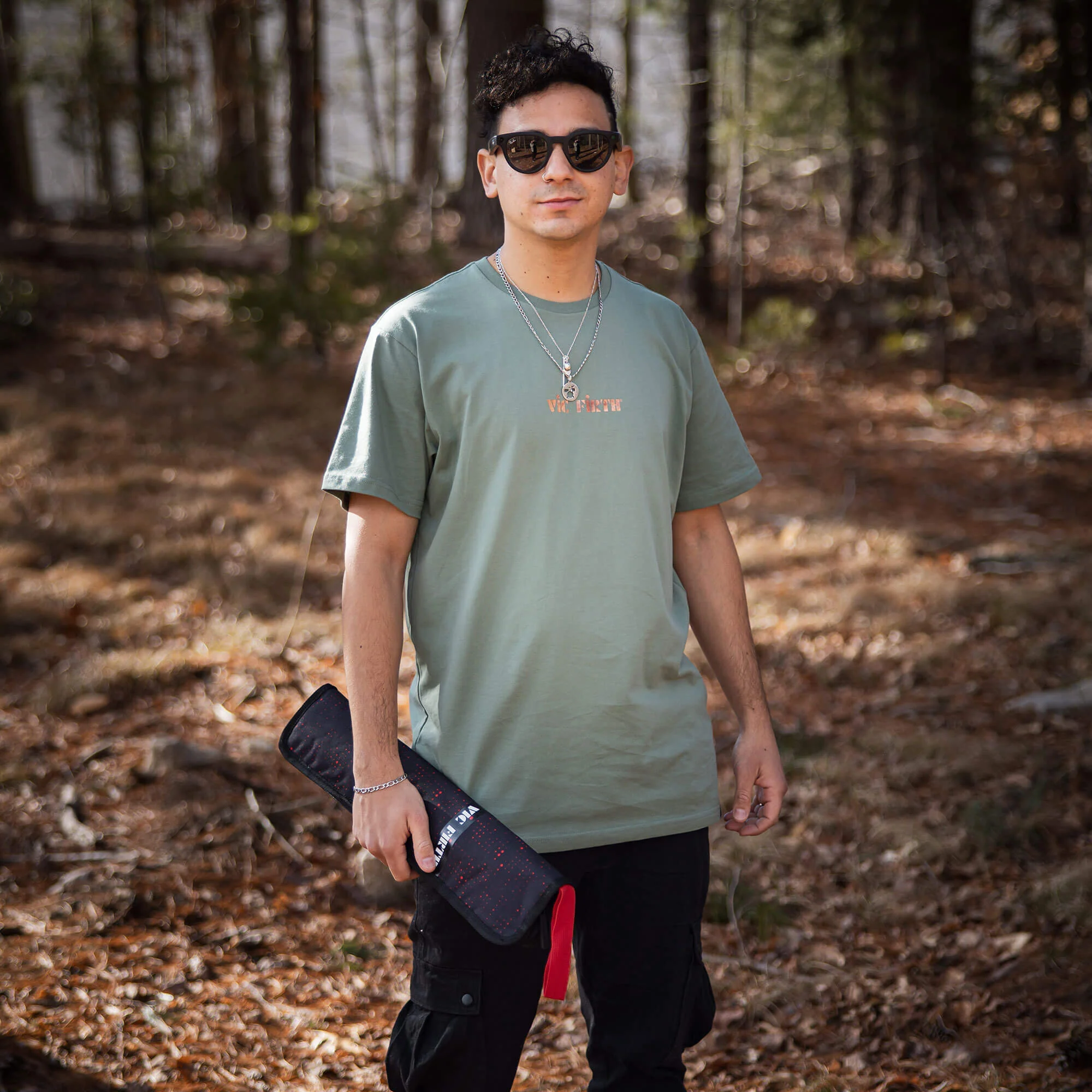 Vic Firth Limited Edition Sage Woodgrain Tee Shirt - Image 8