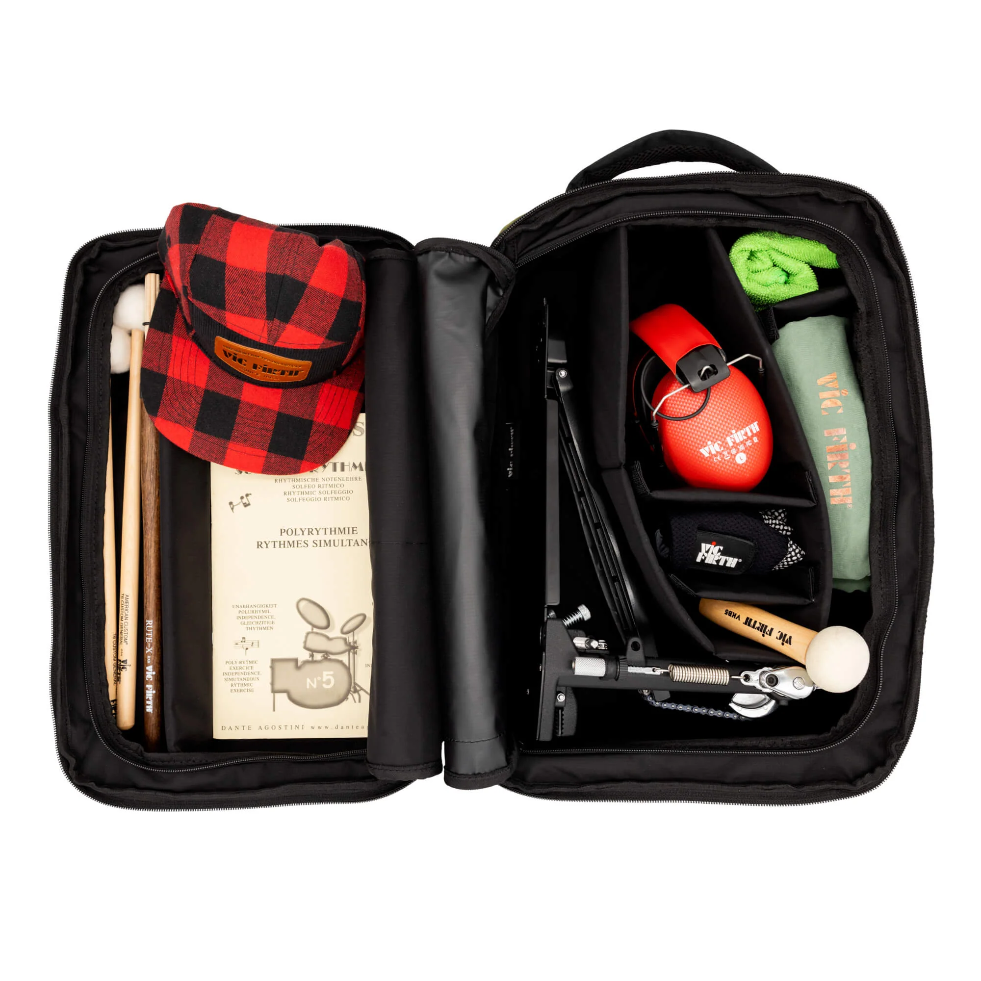 Vic Firth Professional Tech Backpack Green/Black - Image 7